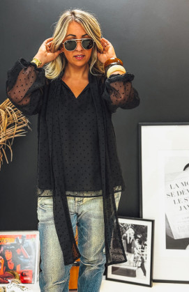 Black MARJORIE blouse