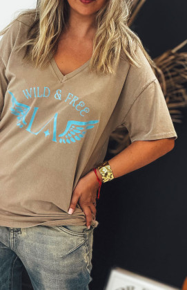 T-shirt BOHO manches...