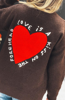 Chocolate JEREMIAH cardigan