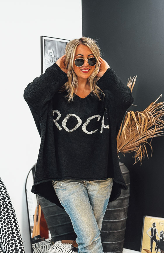 Pull KRAVITZ long noir