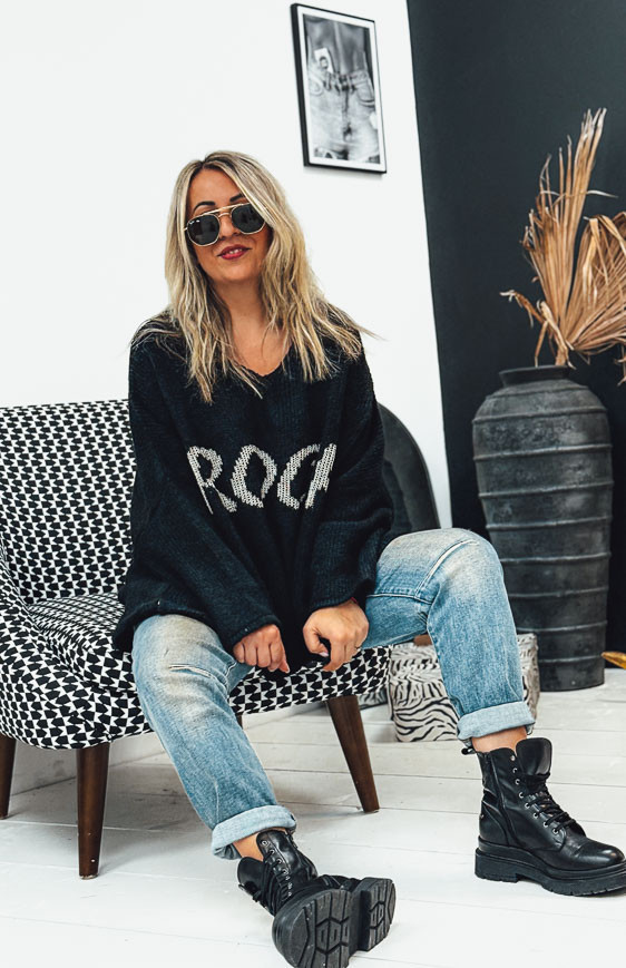 Pull KRAVITZ long noir