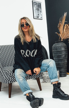 Pull KRAVITZ long noir