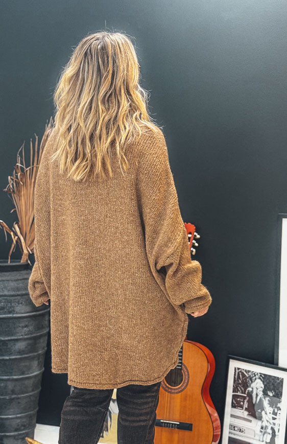 Pull KRAVITZ long camel