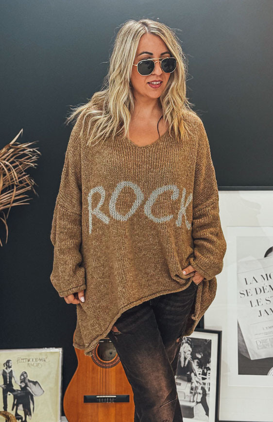 Pull KRAVITZ long camel