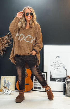 Pull KRAVITZ long camel