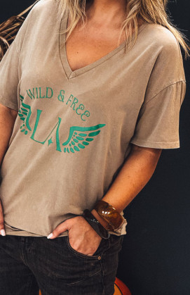 T-shirt BOHO manches...