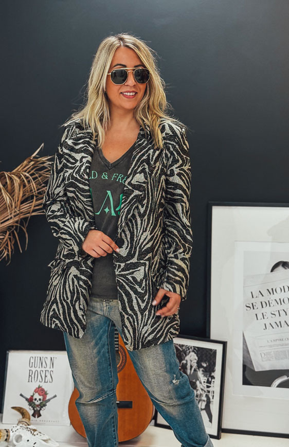 FRANCK zebra blazer