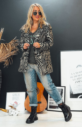 Blazer FRANCK zèbre