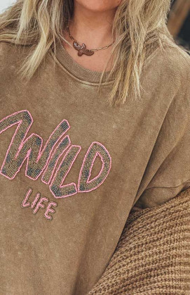 Sweat CURTIS camel vintage