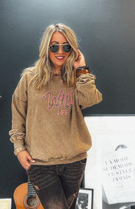 Sweat CURTIS camel vintage