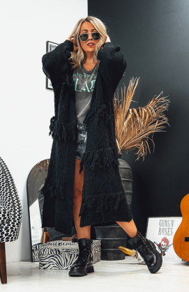 Black DUSTIN long cardigan