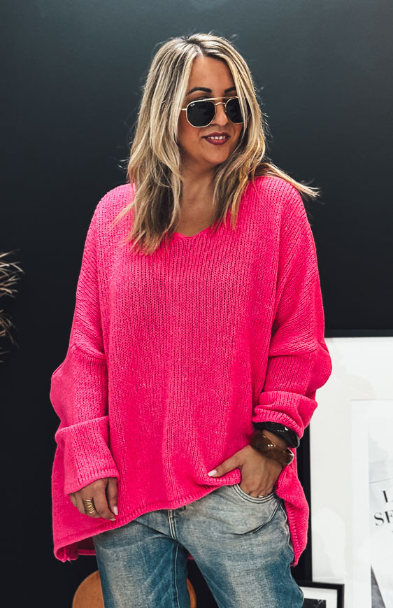 Fuchsia EDMOND long sweater