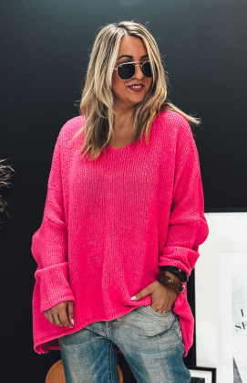 Fuchsia EDMOND long sweater