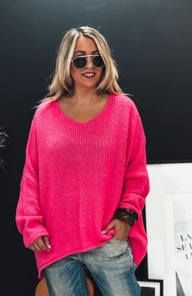 Fuchsia EDMOND long sweater