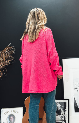 Fuchsia EDMOND long sweater
