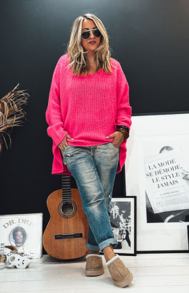 Fuchsia EDMOND long sweater