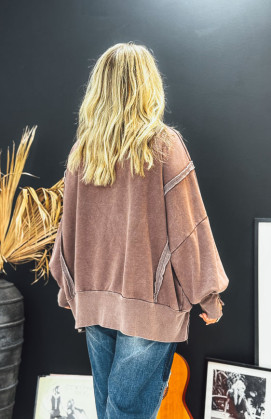Vintage chocolate AÏKO sweatshirt