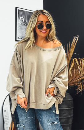 Sweat AÏKO camel vintage