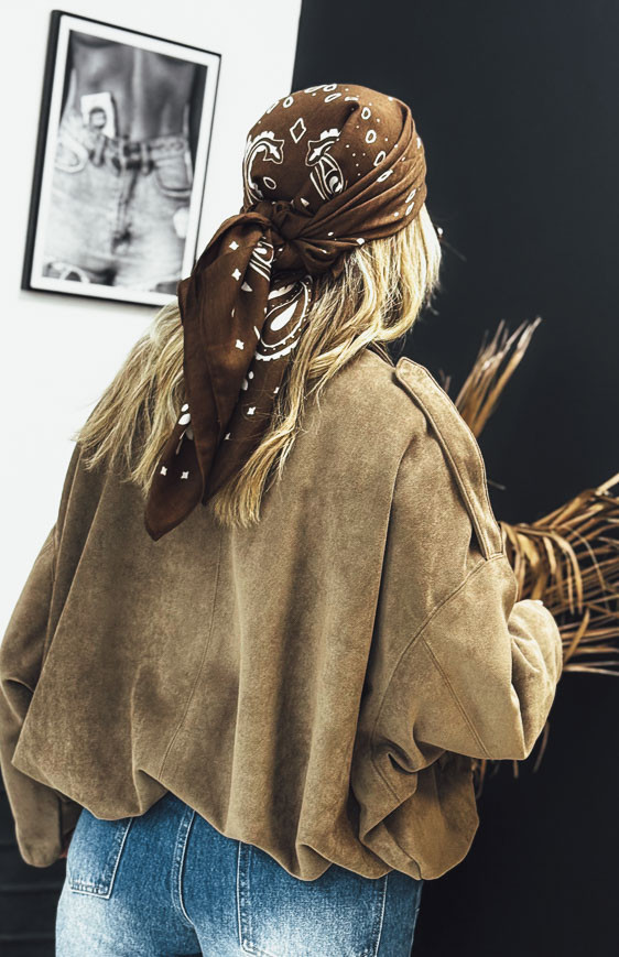 Dark taupe MANON jacket