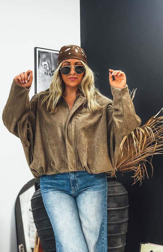 Dark taupe MANON jacket