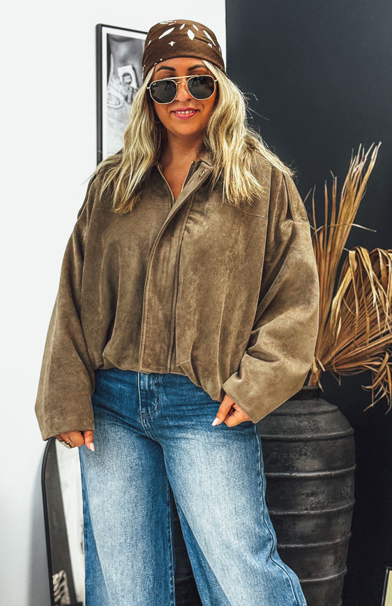Dark taupe MANON jacket