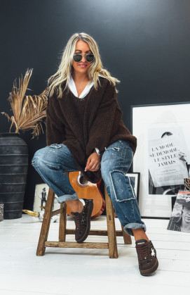 Chocolate ELISEO pullover