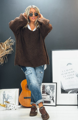 Chocolate ELISEO pullover