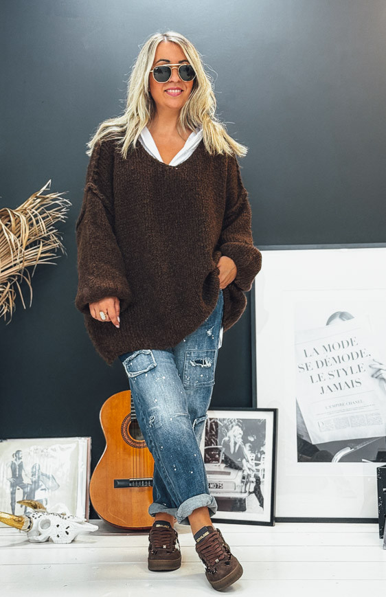 Chocolate ELISEO pullover