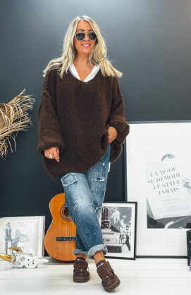 Chocolate ELISEO pullover