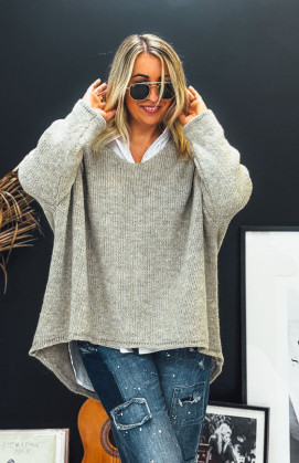 Pull EDMOND long taupe