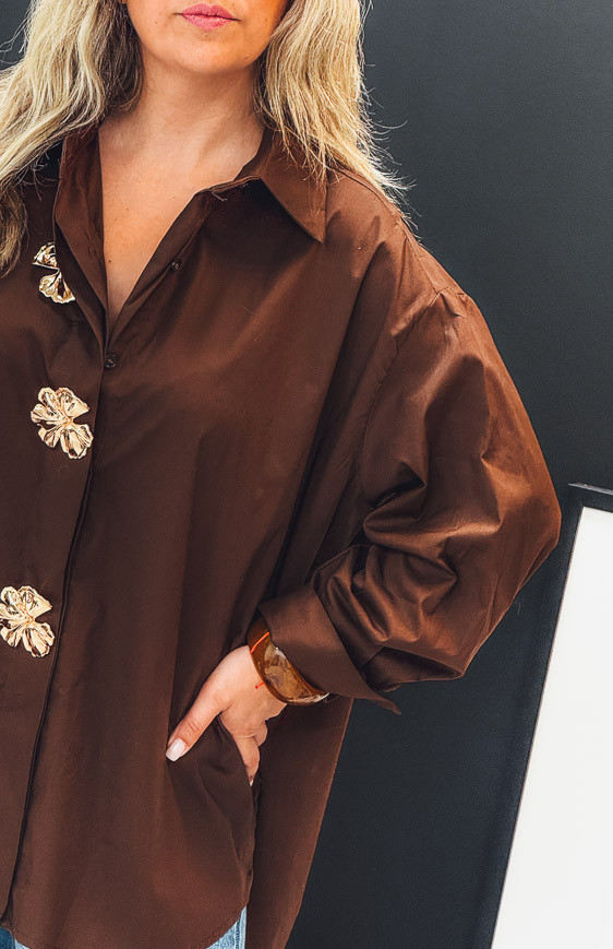 Chocolate CATALIA shirt