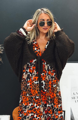 Chocolate BILLY cardigan