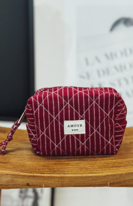 Pochette BEAUTY bordeaux