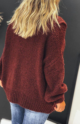 Pull MATHIEU bordeaux foncé
