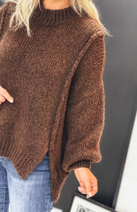 Chocolate MATHIEU sweater