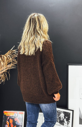 Chocolate MATHIEU sweater