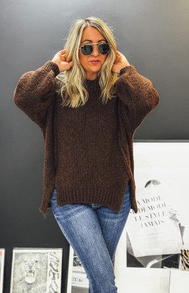 Pull MATHIEU chocolat