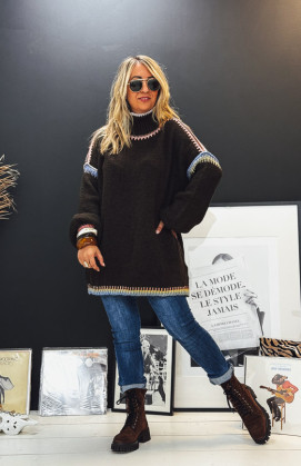 Pull GIULIO chocolat