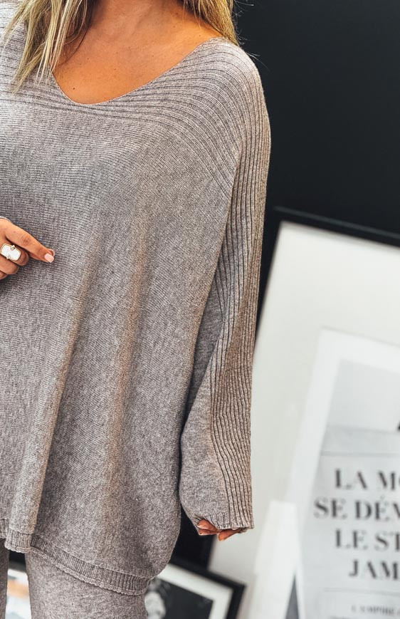 Taupe ALESSIO sweater