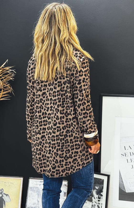 Léo/Dark taupe TIAGO long-sleeved t-shirt