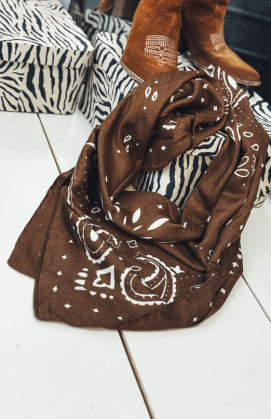 Foulard NOAH chocolat