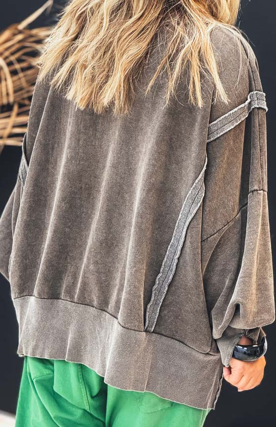 Sweat REBEL noir vintage