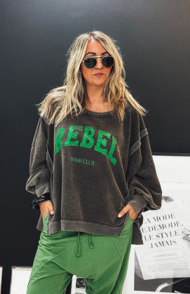 Sweat REBEL noir vintage
