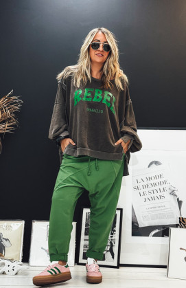 Sweat REBEL noir vintage