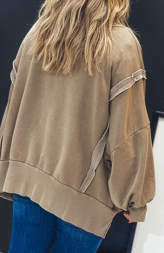 Sweat REBEL taupe vintage
