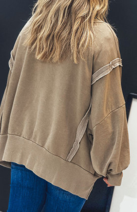 Sweat REBEL taupe vintage
