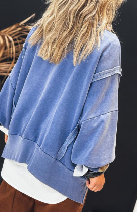 Sweat REBEL bleu vintage