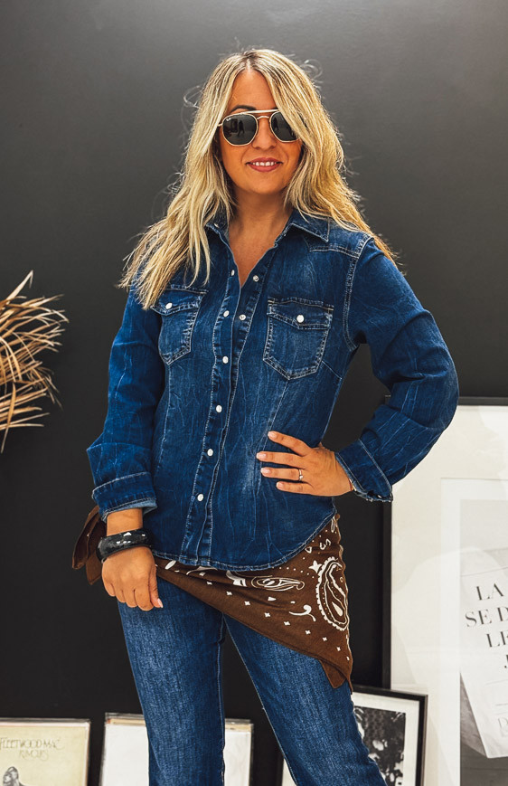 Chemise SULY bleue