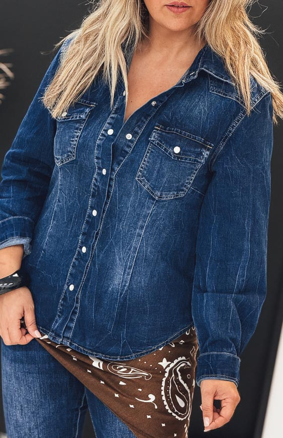 Chemise SULY bleue