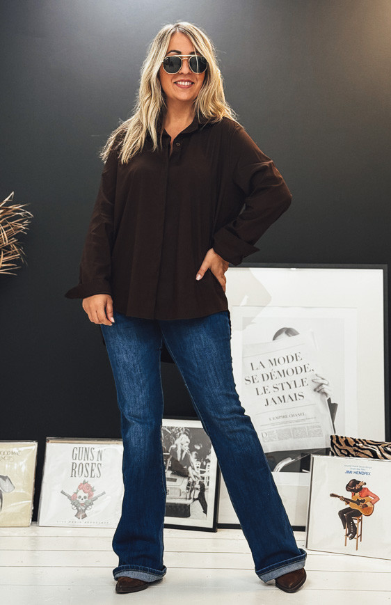 Chocolate ELLA shirt